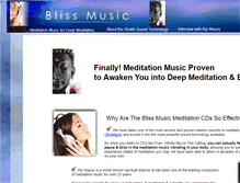 Tablet Screenshot of bliss-music.com